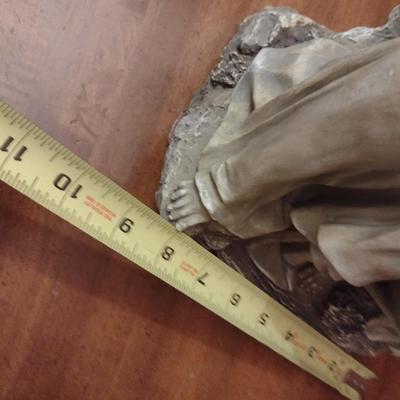 Tall Mother and Child Reading Statuette