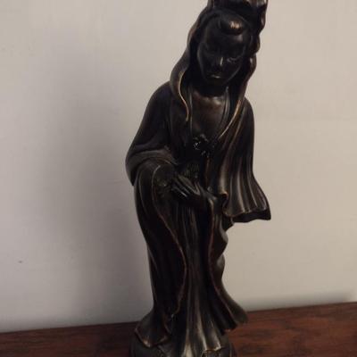 Ceramic Asian Woman Statuette