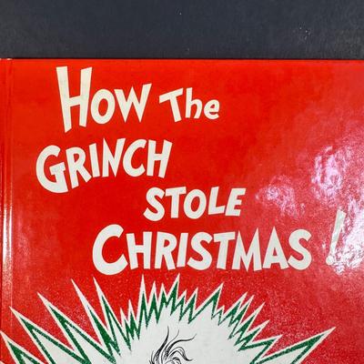 LOT 268K: Vintage How The Grinch Stole Christmas Dr. Seuss Hard Cover