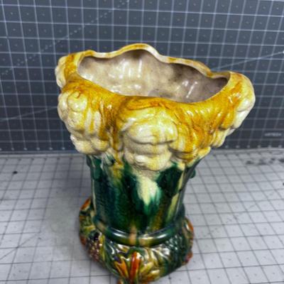 MAJOLICA Vase English Circa 1890 