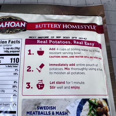 Family Size Buttery Home Style (12) IDAHOAN Family Size Pouches