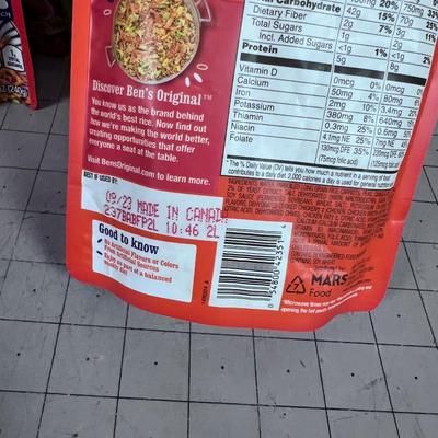 Uncle Bens Rice; Fried Rice, Mushroom Risotto and Jasmine 