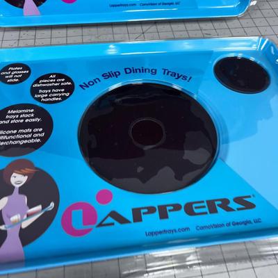 2 Non Slip Dining Trays 