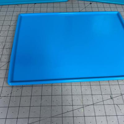 3 Blue Silicon Cookie Sheets or Trays? 