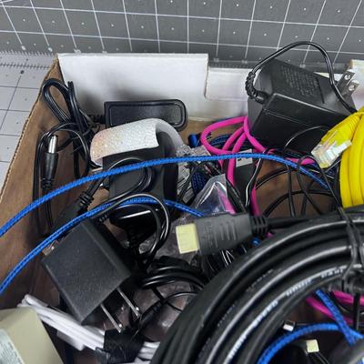 Cable Lot: Computer, Phone, HDMI Etc.