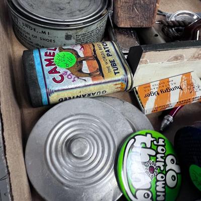 Junk Drawer; matches, tins etc. 