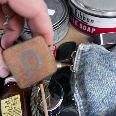 Junk Drawer; matches, tins etc. 
