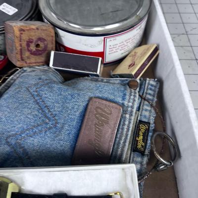Junk Drawer; matches, tins etc. 