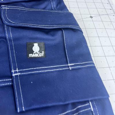 MASCOT Heavy Duty Work Pants Blue Craftsman's Trousers 