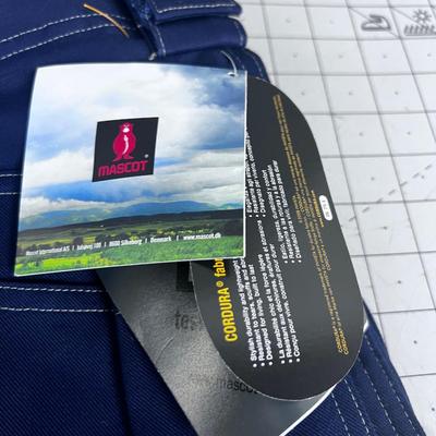 MASCOT Heavy Duty Work Pants Blue Craftsman's Trousers 