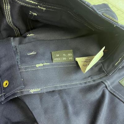MASCOT Heavy Duty Work Pants Blue Craftsman's Trousers 