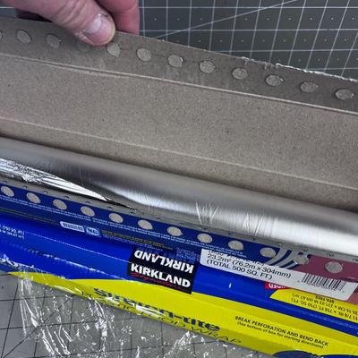 Mostly full Foil & Saran Wrap 