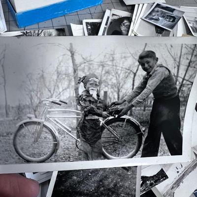Pile of OLD PHOTOGRAPHS 
