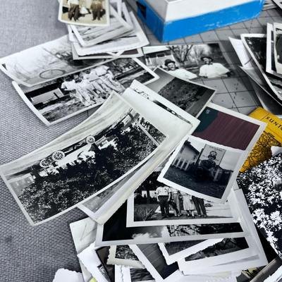 Pile of OLD PHOTOGRAPHS 