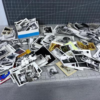 Pile of OLD PHOTOGRAPHS 