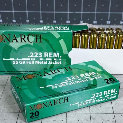 2 Boxes of MONARCH .223 REMINGTON 