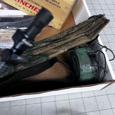 Tray of Misc. Outdoor Gear; Camel Back Sling Lot 