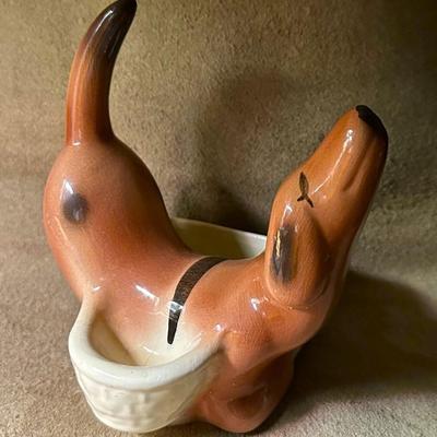 ROVER DACHSHUND DRESSER CADDY HIRSCH 1950s