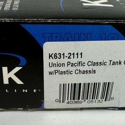 K-LINE UNION PACIFIC CLASSIC TANK CAR K631-2111 NOS