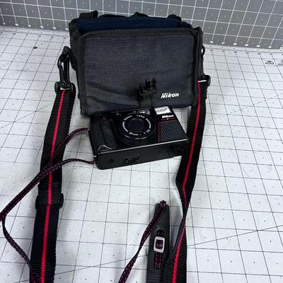 NIKON One Touch 35 MM Camera W/ Case 