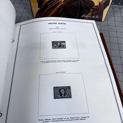 SET of United States Plate Block Album of Postage Stamps 