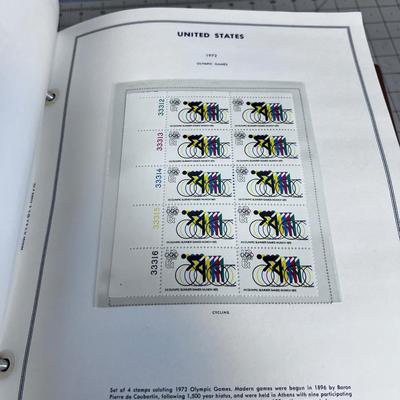 SET of United States Plate Block Album of Postage Stamps 