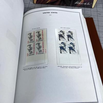 SET of United States Plate Block Album of Postage Stamps 