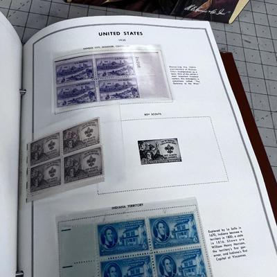 SET of United States Plate Block Album of Postage Stamps 