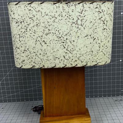 Vintage 1950's Atomic Ranch Style Lamp with Shade 