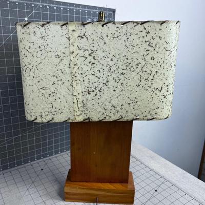 Vintage 1950's Atomic Ranch Style Lamp with Shade 