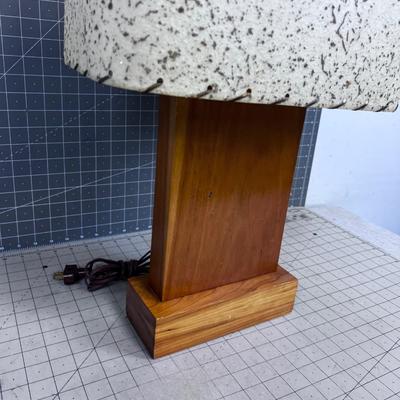 Vintage 1950's Atomic Ranch Style Lamp with Shade 