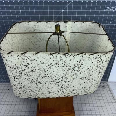Vintage 1950's Atomic Ranch Style Lamp with Shade 