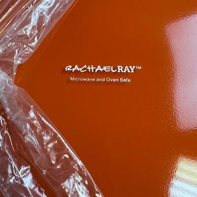 NEW Orange RACHEL RAY Glass Dish & Bowl