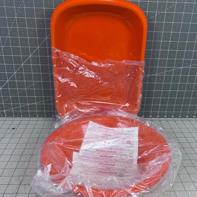 NEW Orange RACHEL RAY Glass Dish & Bowl