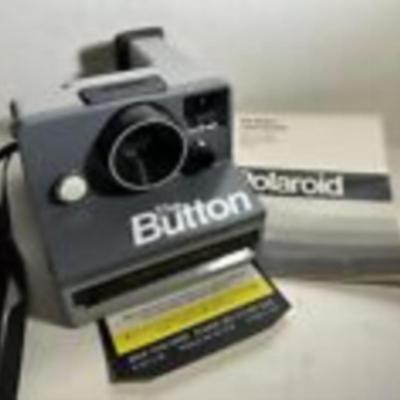 Polaroid SX-70 The Button Instant Film Camera