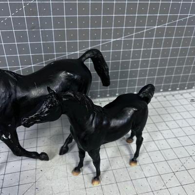 Pair of Black Breyer Horse's