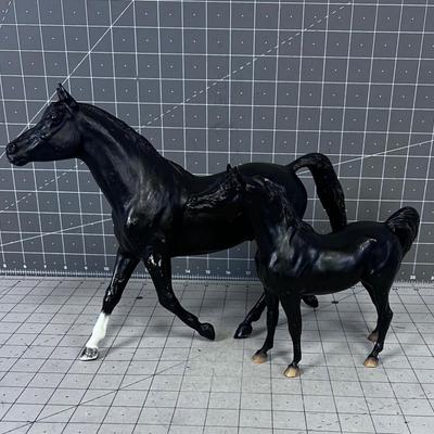 Pair of Black Breyer Horse's