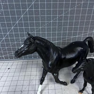 Pair of Black Breyer Horse's