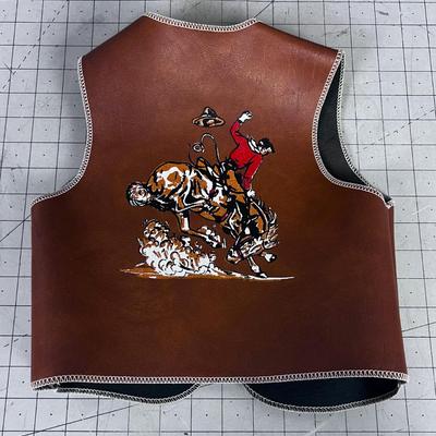 Childs Size Medium Buck N Bronco Vest VINTAGE!