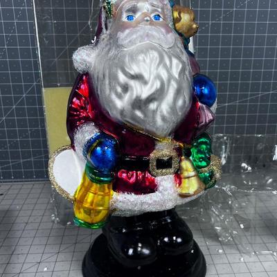 Thomas Pacconi SANTA Glass with Wooden Base