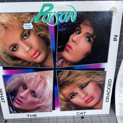 POISON - LOOK WHAT THE CAT DRAGGED IN, With Insert, Near Mint 