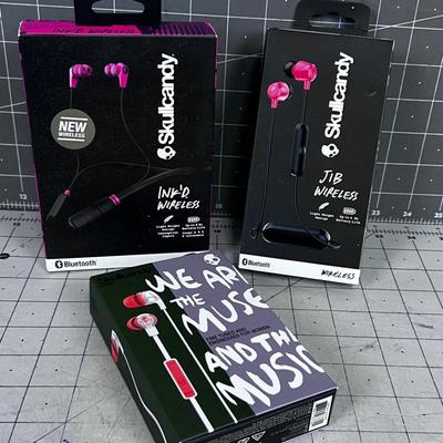 3 Skull Candy Head Phones NEW in the Package