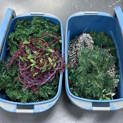 2 HUGE Sterlite Tubs with Lids. Plus Contents of Christmas Holiday INCLUDED!!!