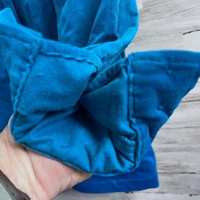 Denim & Co. Corduroy Blue Zippered Jacket, FUN! 