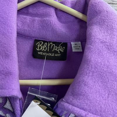 Bob Mackie WEARABLE ART Purple House Coat