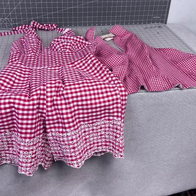Red Gingham Halter and A Sundress 