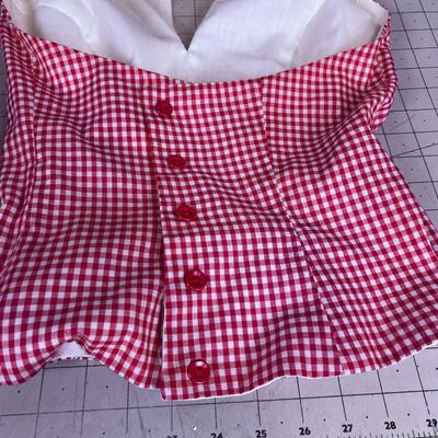 Red Gingham Halter and A Sundress 