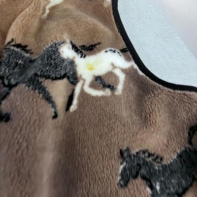 2 Vest - Blue & Tan with Wild Horses 