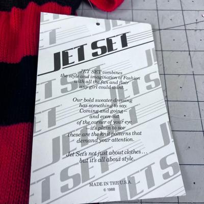 The Jet Set NEW Vintage 1988 Kids Sweater & Skirt 