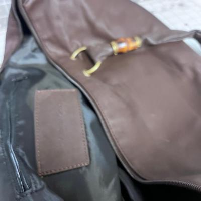 Cold Water Creek Purse / Tote Brown Vinal 
